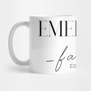 Emerson Family EST. 2020, Surname, Emerson Mug